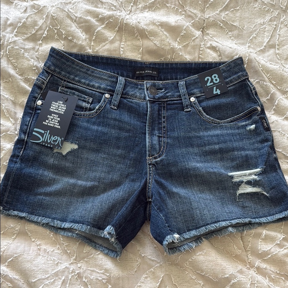 Silver Jeans Women's Blue Denim Shorts